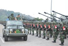 Pangkostrad Pimpin Upacara Pemberangkatan Latihan Antar Kecabangan TA 2019