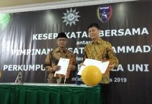 Penandatanganan MoU antara PP Muhammadiyah dengan Perkumpulan Sepakbola Uni Papua