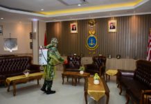 Antisipasi Covid-19, Pushidros TNI AL Lakukan Penyemprotan Disinfektan Seluruh Ruang Gedung
