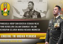 KSAD Jenderal TNI Andika Perkasa Ikuti Upacara Virtual Peringatan Hari Lahir Pancasila