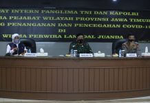 Panglima TNI dan Kapolri Pimpin Rapat Penanganan Covid-19 di Jawa Timur