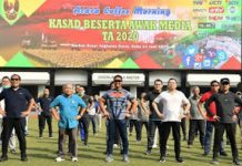 KSAD Gelar Coffee Morning dan Olah Raga Bersama Pimpinan Media Massa Nasional