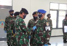 Pengukuhan Dandenpom Lanal Bengkulu