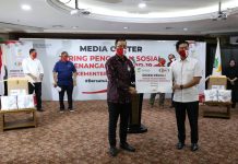 Kemensos Apresiasi Rider Sumbang 75 Ribu Masker Anti Bakteria
