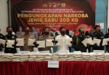 Polri dan Bea Cukai Berhasil Gagalkan Peredaran 200 Kg Sabu Jaringan Internasional