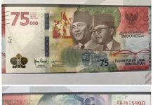 Uang Kertas Pecahan 75 Ribu Resmi Beredar Secara Khusus Memperingati HUT RI ke 75 dan Dicetak 75 Juta Lembar