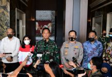 KSAD Andika Perkasa dan Wakapolri Gatot Eddy Sosialisasikan Hasil Uji Klinis Penyembuhan Pasien Covid-19