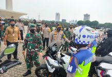 Polda Metro dan Kodam Jaya Gelar Apel Pasukan Antisipasi Demo Susulan Menolak UU Cipta Kerja