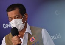 Kepala BNPB: Prosentase Kasus Aktif Covid-19 September Hingga Oktober 2020 Alami Penurunan 6,79 persen