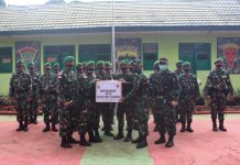 Tim Wasev Sopsad Kunjungi Satgas Pamtas RI-PNG Yonif 125/Simbisa