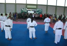 Panglima TNI bersama Kapolri Tinjau Pelatnas Karate di Bali