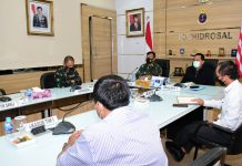Pushidros TNI AL Terima Tim Wasrik BPK RI