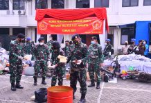 TNI Musnahkan Barang Bukti Perkara Tindak Pidana Militer