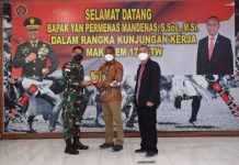 Danrem 174 Merauke Terima Kunjungan Anggota DPR RI Komisi I Bidang Pertahanan