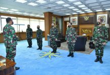 KSAU Terima Laporan Kenaikan Pangkat 6 Pati TNI AU