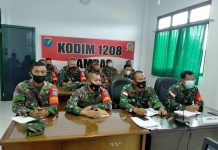 Danramil dan Babinsa Jajaran Kodim 1208/Sambas Terima Sosialisasi Aplikasi Silacak