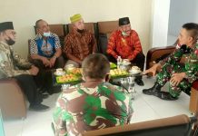 Bina Keakraban Keluarga Besar TNI, Dandim 1208/Sambas Silaturahmi dengan Purnawirawan