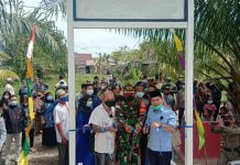 Dandim 1208/Sambas Dampingi Bupati Resmikan Jembatan Lima Berkemajuan