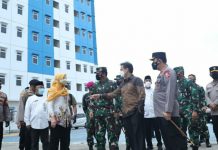 Isolasi Terpusat OTG Nagrak dan 4 Posko PPKM Mikro Disidak Panglima TNI