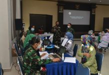 Lanud Supadio Lakukan Vaksinasi ke Anggota Keluarga Prajurit