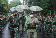 Pangkostrad Kunjungi Markas Yonif MR 411/Pandawa Kostrad
