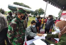 Tiga Kotamaops TNI Angkatan Udara Targetkan Belasan Ribu Warga Divaksin Hari ini