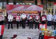 Kemenkumham Salurkan 46 Ribu Paket Sembako untuk Masyarakat Terdampak Covid-19