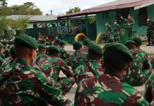 Komando Operasi Gabungan Pinang Sirih Terima Kunjungan Kerja Pangkostrad
