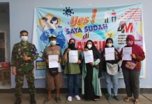 Klinik Lanud ZAM Gelar Vaksinasi kepada Warga Sekitar