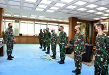 KSAU Terima Laporan Kenaikan Pangkat Tujuh Pati TNI Angkatan Udara