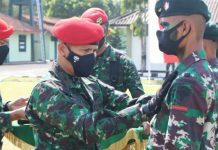 Komandan Pusdiklatpassus Tutup Latihan Pembentukan Raider