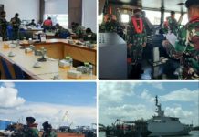 KRI Pollux-935 Gelar Latihan Uji Trampil Prajurit Pengawak di Perairan Batam
