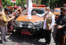 Kepala BNPB Luncurkan Mobil Masker Perkuat Disiplin Masyarakat di Pulau Dewata
