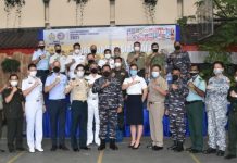 IMSS 2021, TNI AL Gelar Vaksinasi Covid-19 dan Beri Bansos kepada Masyarakat Maritim Kalibaru Jakarta Utara
