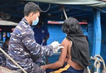 Serbuan Vaksinasi TNI AL Sasar Masyarakat Nelayan Muara Angke Jakarta Utara