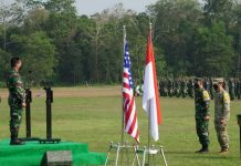 KSAD dan Commanding General USARPAC Membuka Latma Garuda Shield Ke-15 di Martapura