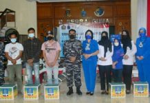 Peringati HUT Ke-76 TNI AL, Pushidrosal Gelar Donor Darah dan Serbuan Vaksinasi Covid-19
