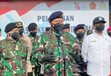 Rektor IPDN Dampingi KSAL Terjunkan Satgas Vaksinasi Covid-19 Papua