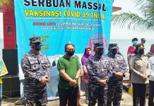 Ratusan Masyarakat Nelayan Perairan Teluk Jakarta Terima Serbuan Vaksinasi TNI AL di KRI Pollux 935 dan PLTU Priok