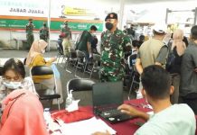 Subkogartap 0618/Bandung dan Bank BJB Gelar Vaksinasi Massal Dosis Pertama dan Kedua