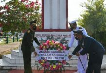 Danrem Merauke Pimpin Ziarah Nasional Jelang HUT Ke-76 TNI