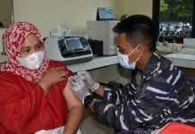 Sukseskan Percepatan Penanggulangan Covid-19, Pushidros TNI AL Gencar Vaksinasi Massal