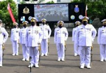 Wadanpushidrosal Hadiri Upacara HUT Ke-76 TNI secara Virtual