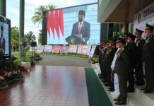 Secara Virtual, Pangdam Cenderawasih Ikuti Upacara HUT Ke-76 TNI