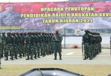 Komandan Pusdiklatpassus Resmi Tutup Pendidikan Raider