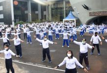 Pushidrosal Selenggarakan Olahraga Bersama dan Panggung Prajurit