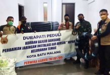 Perwira Karier TNI AU 2007 Berikan Bantuan Bagi Korban Banjir Bandang Kota Malang
