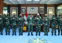 KSAU Terima Laporan Kenaikan Pangkat 12 Pati TNI AU