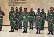Dankormar Hadiri Acara Pelaporan Korps Kenaikan Pangkat Perwira Tinggi TNI AL