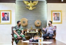 Panglima TNI Andika Perkasa Sambangi Kapolri Listyo Sigit, Bahas Sinergitas dan Soliditas TNI-Polri